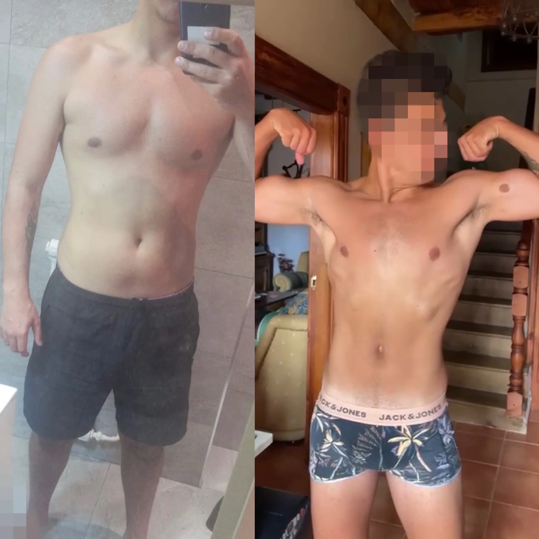 Guillermo — antes y después