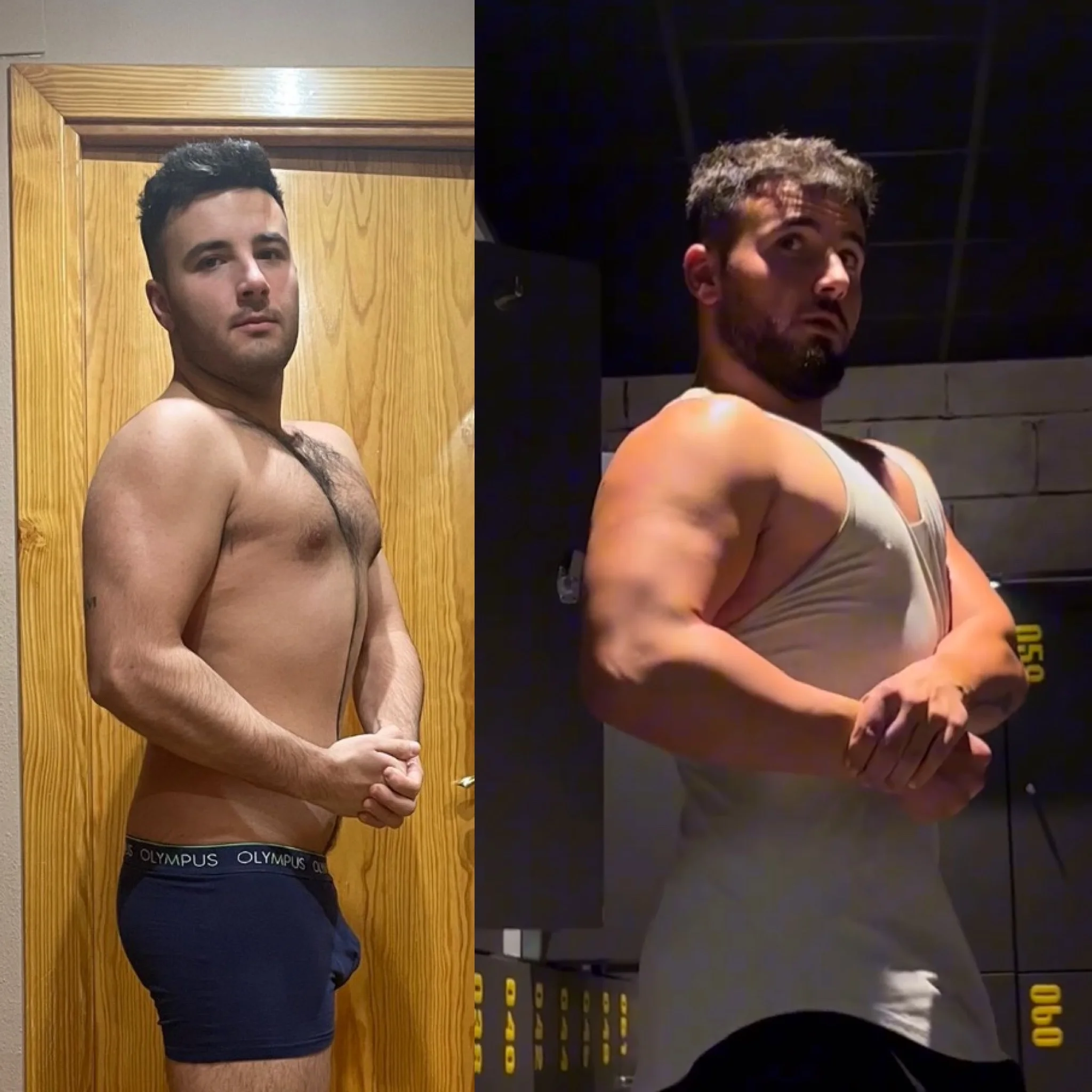 Izan Carvajal — antes y después
