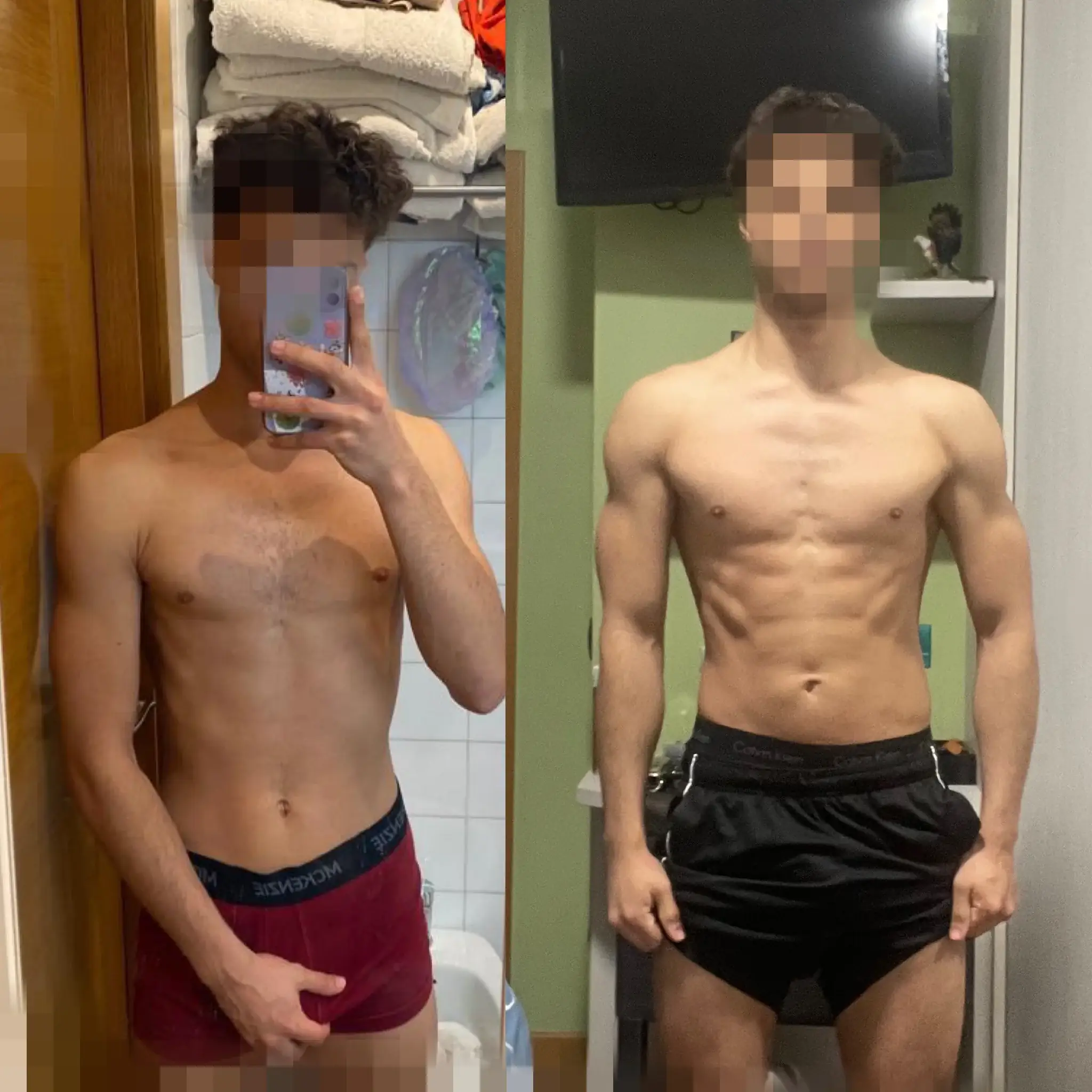 Mayckon da Silva — antes y después