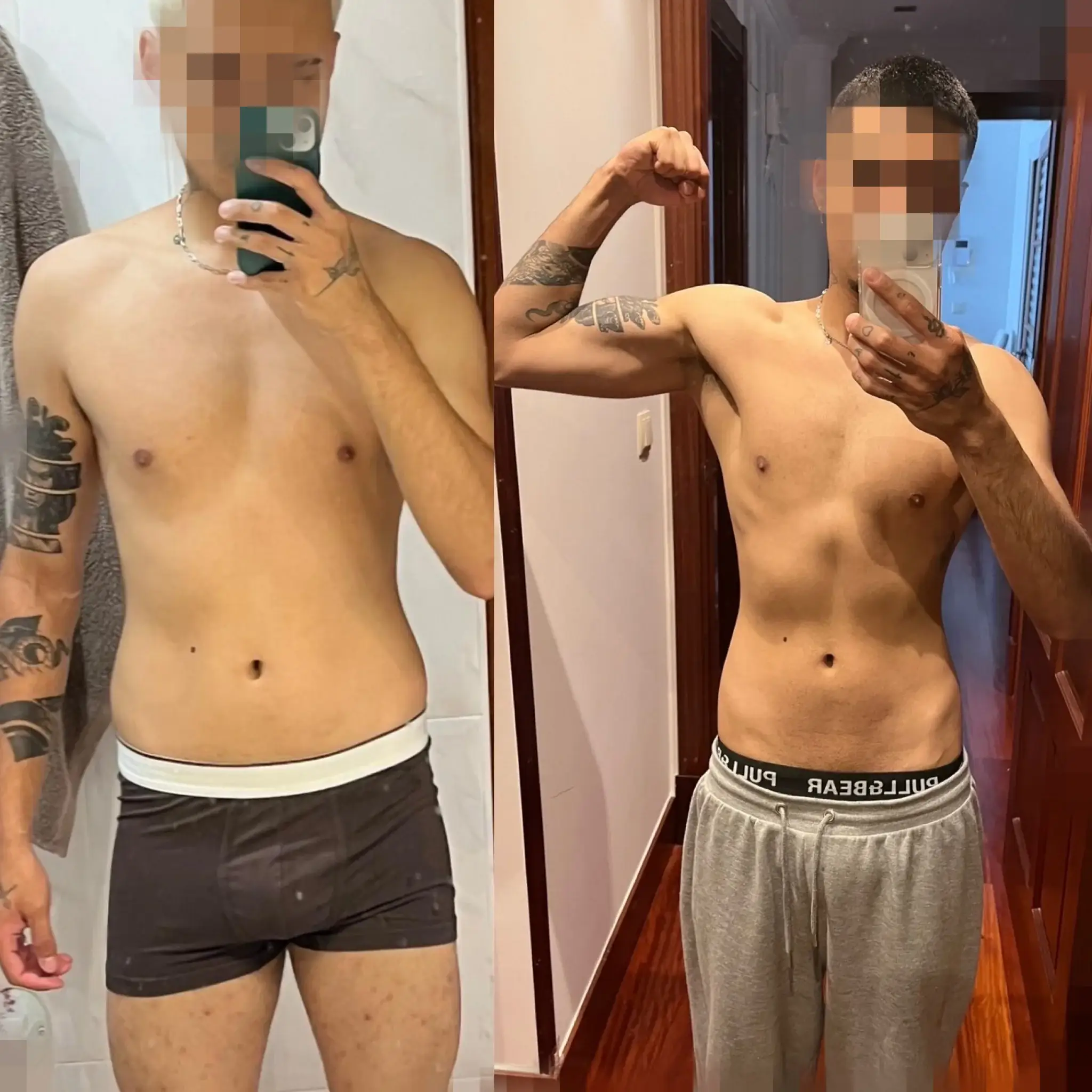 Nicolás — antes y después